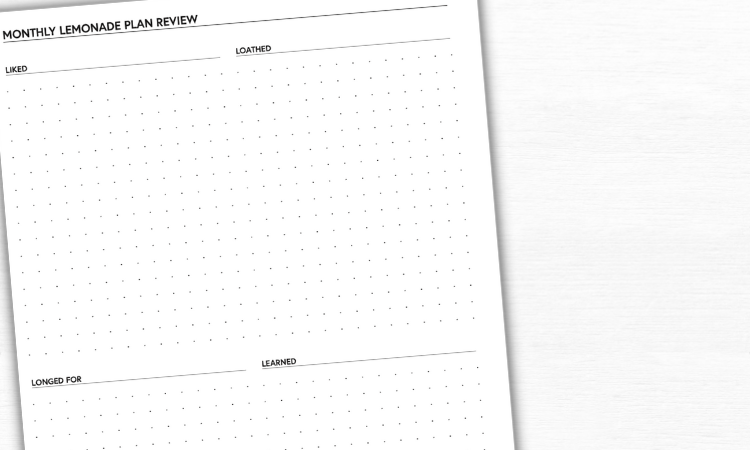 Monthly Lemonade Plan Review Download
